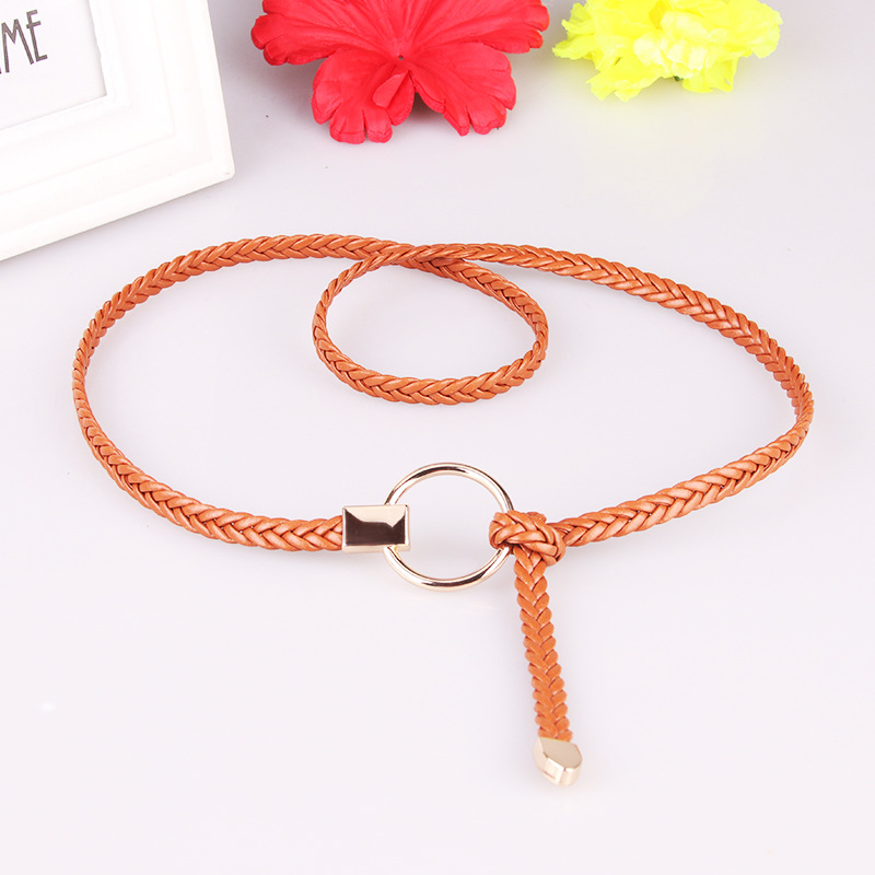 Picture of New ladies thin belt hand woven thin belt dress decoration Joker casual belt wholesale 617