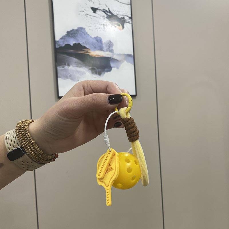 Fun Pickleball Pendant, Pickleball Key Hanging Buckle, Pickleball Pendant, Creative Doll Pendant, Fashionable and Versatile
