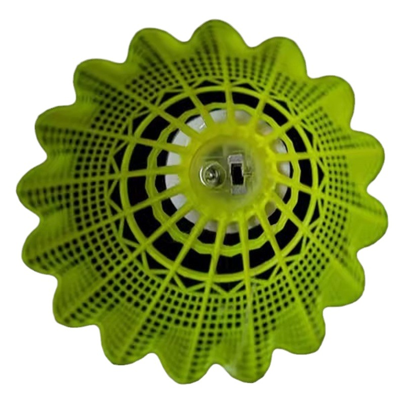 Factory in stock single luminous luminous badminton trainer indoor and outdoor windproof plastic nylon badminton