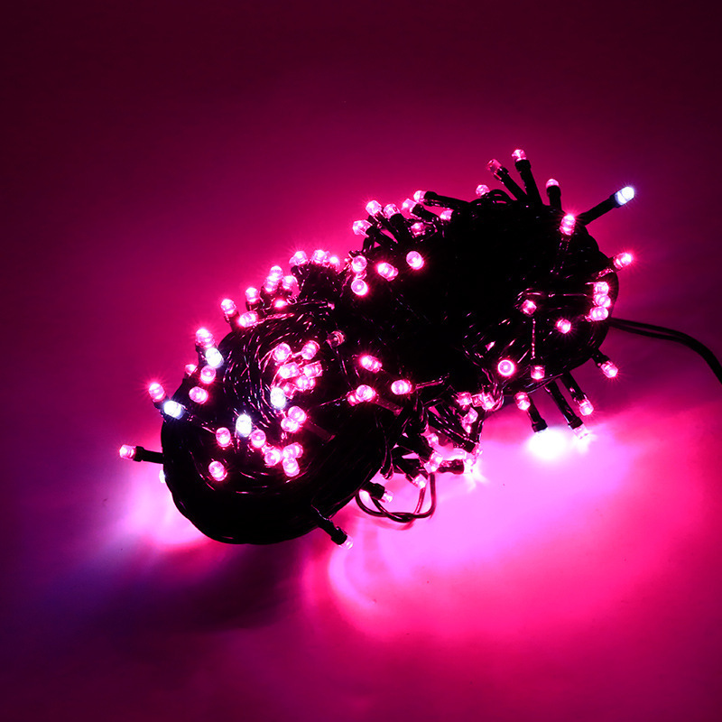 Picture of Source Factory 20m Black Wire with Flashing Led Lights Outdoor Waterproof Male and Female Plug Lighting Project Starry Sky String Lights