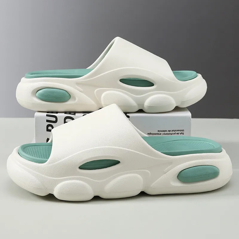 Picture of Stepping on excrement feeling thick-soled EVA men's slippers online popular popular sports soft-soled deodorant non-slip wear-resistant lovers one-word drag