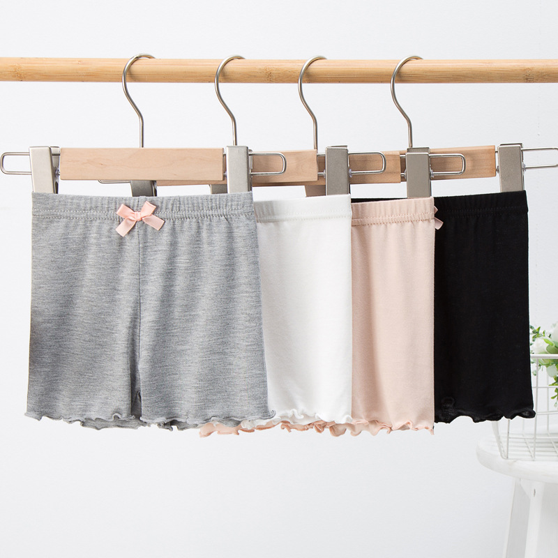 Picture of Girls' Safety Pants Summer Children's Thin Modal Insurance Pants Baby's Anti-running Light 3-point Pants Children's Shorts