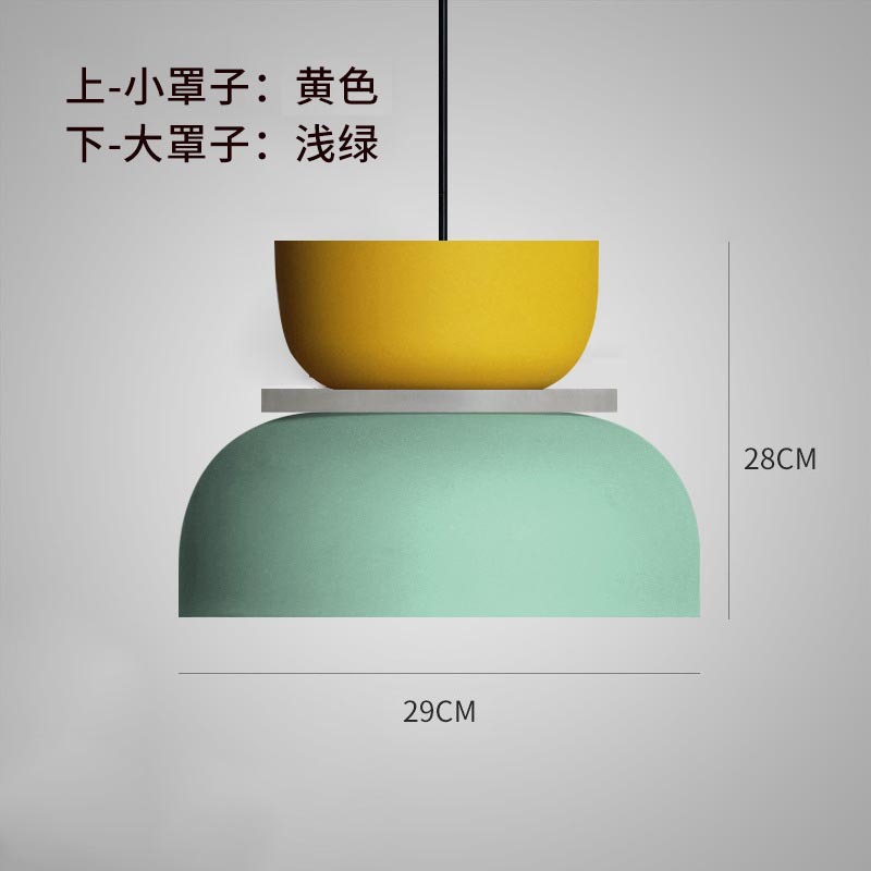 Picture of Source Cross-Border Direct Sales Simple Nordic Restaurant Lamp High-End Living Room Chandelier Macaron Acrylic Chandelier