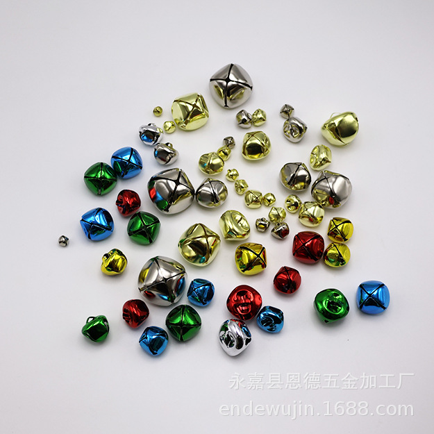 Picture of Bell 6mm-48mm manufacturers wholesale iron cross Bell vacuum plating Christmas tree Bell