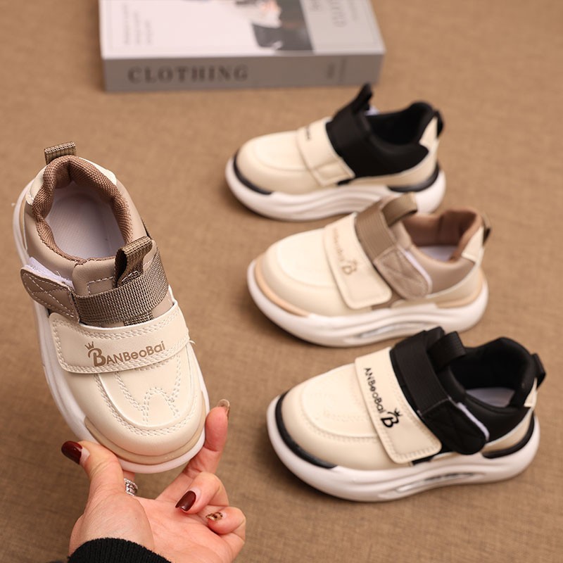 Children's Sports Shoes 2025 Spring & Fall New Boys and Girls Toddler Shoes Boys Leather Non-Slip Casual Soft-Soled Running Shoes