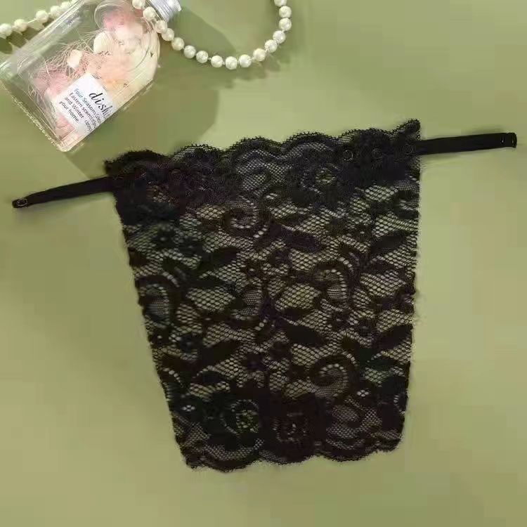 Picture of One-piece anti-light tube bra artifact lace women's seamless exquisite short sexy strapless invisible bra