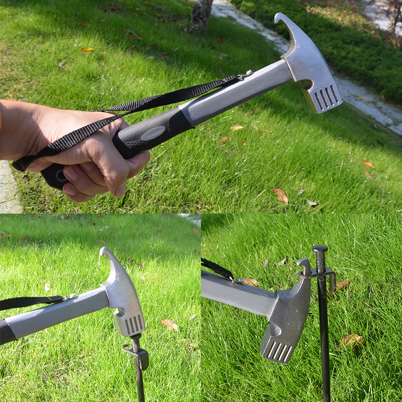 Outdoor hammer tool claw hammer iron hammer hammer hammer floor nail hammer nail puller small hammer iron hammer household camping hammer