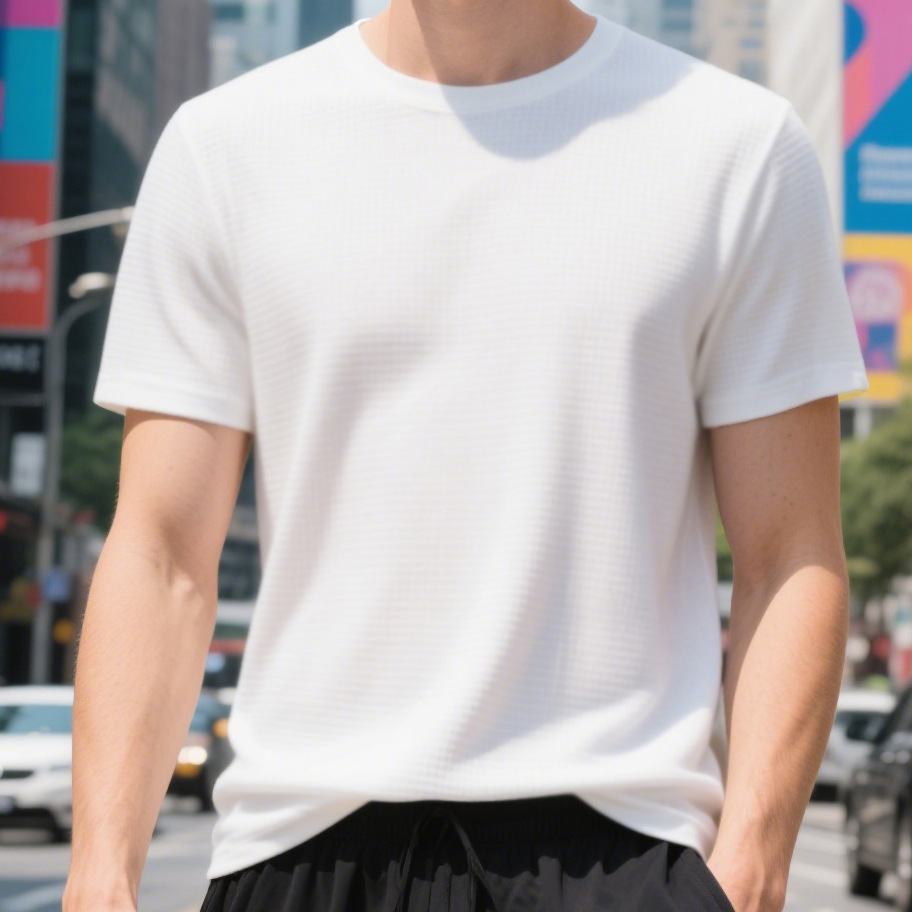 Picture of New Casual suit Men's Summer Thin Breathable Quick-drying Short-sleeved Shorts Green plus size Loose Sports Two-piece Set