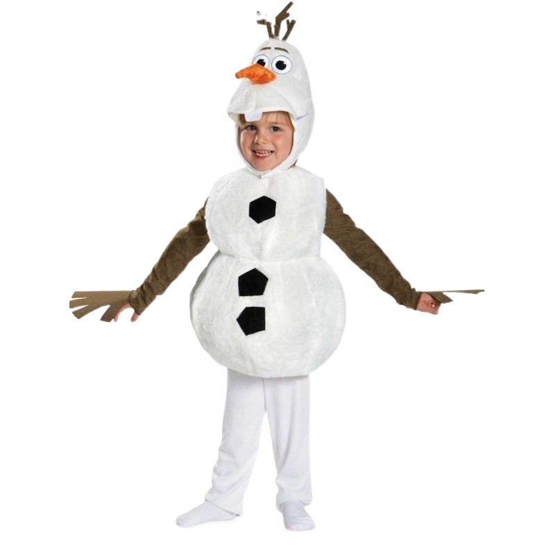 Xuebao Cosplay Costume Snowman Cos Kidsren's Costume Frozen Stage Performance Halloween Clothes