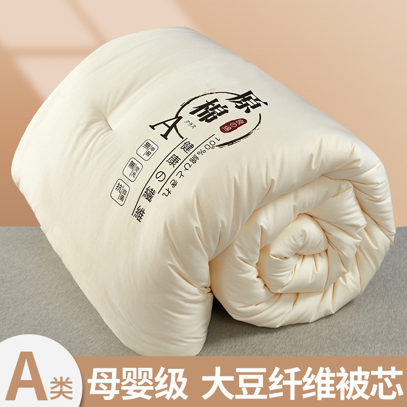 2022 new Class A soybean fiber summer cool quilt quilt warm quilt core single spring and autumn quilt Four Seasons air conditioning quilt
