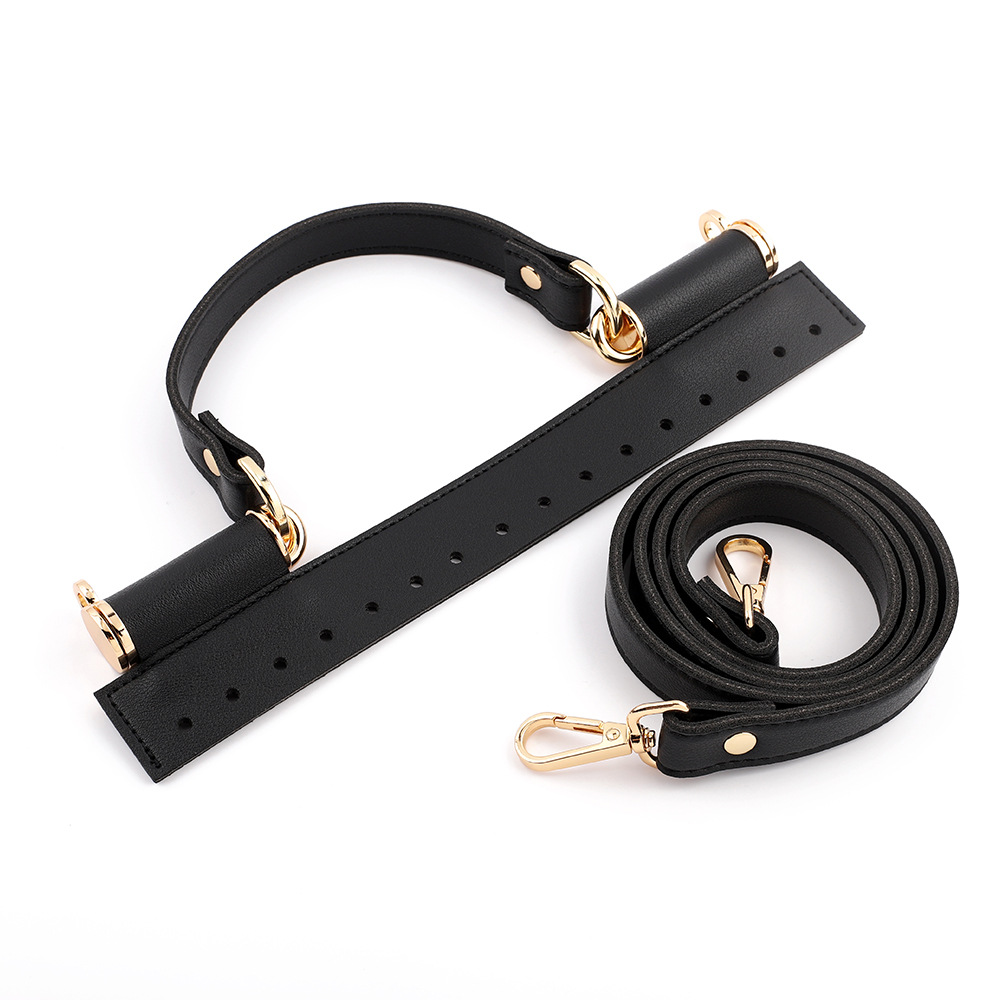 Picture of Guangzhou guest to Korean version of woven flip bag accessories handmade diyPU bag cover handle diagonal bag with suit