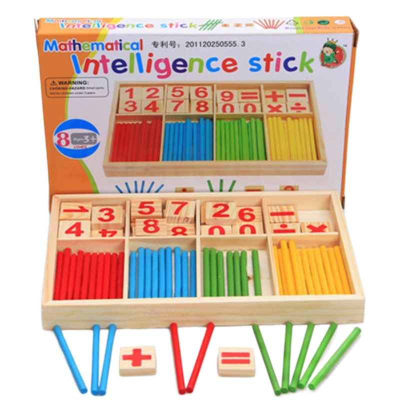 Digital stick Montessori teaching aids wooden early education educational toys children's kindergarten counting Enlightenment factory wholesale