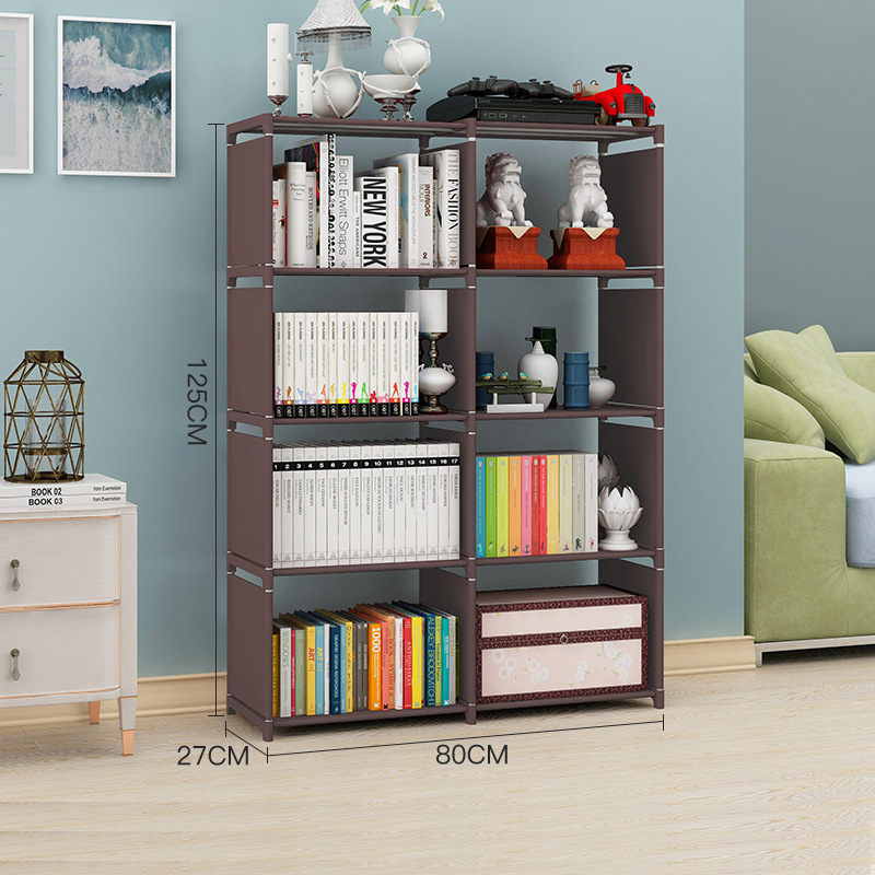Picture of Bookcase trapezoidal bookshelf multi-layer combination bookcase shelf children student bookshelf classroom locker storage bookshelf