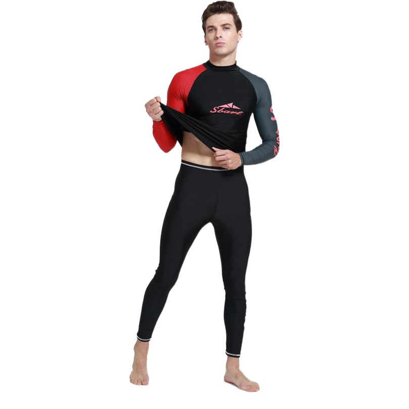 Sharbat adult swimsuit men's long-sleeved diving suit sun protection waterproof female split diving suit men's surfing suit