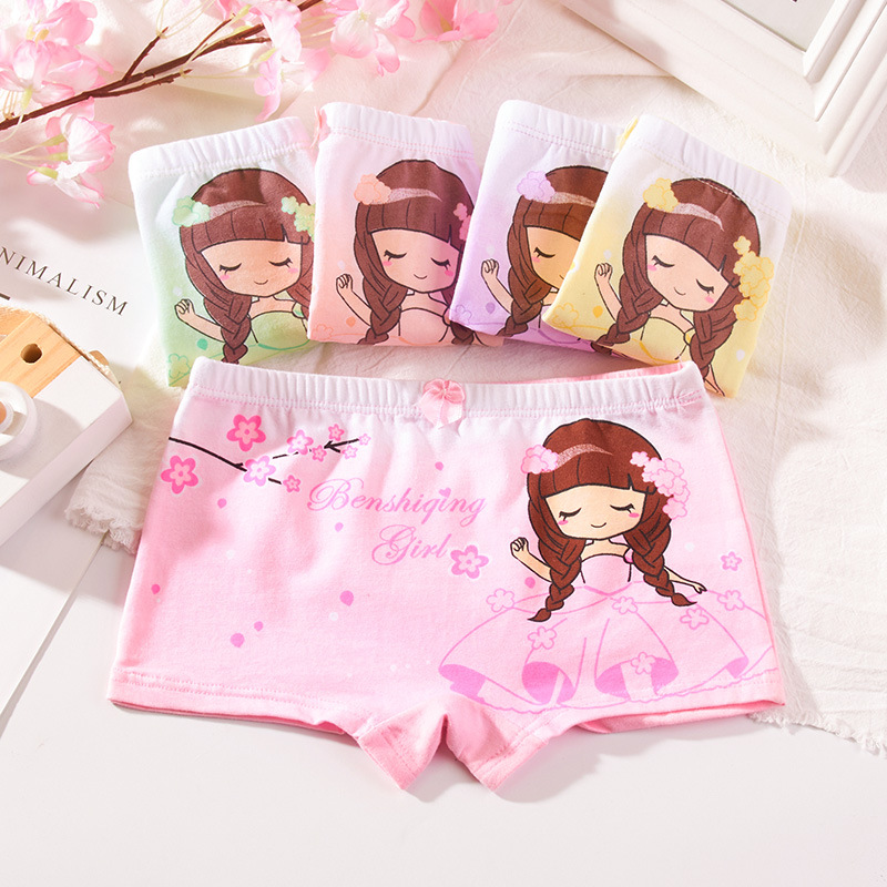 Picture of Children's underwear girls children children's fine shuttle cotton class a cotton briefs little girls boxer underwear wholesale