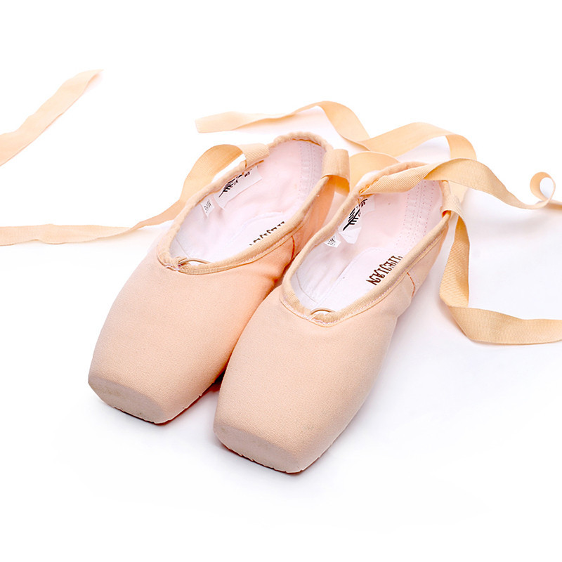 Picture of Ballet shoes girls pointe shoes strap satin dancing shoes flat practice shoes big children dance shoes foreign trade wholesale