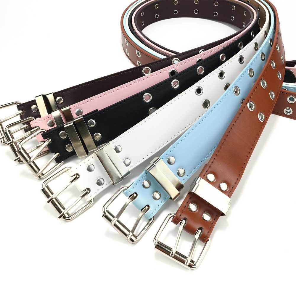 Picture of Cross-border punk belt women's decorative all-match y2k niche design pink chain jeans with eye belt