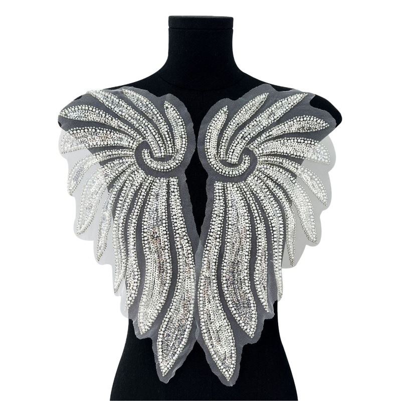 New bead embroidery flower women's clothing children's clothing creative clothing accessories stage dress DIY material spot