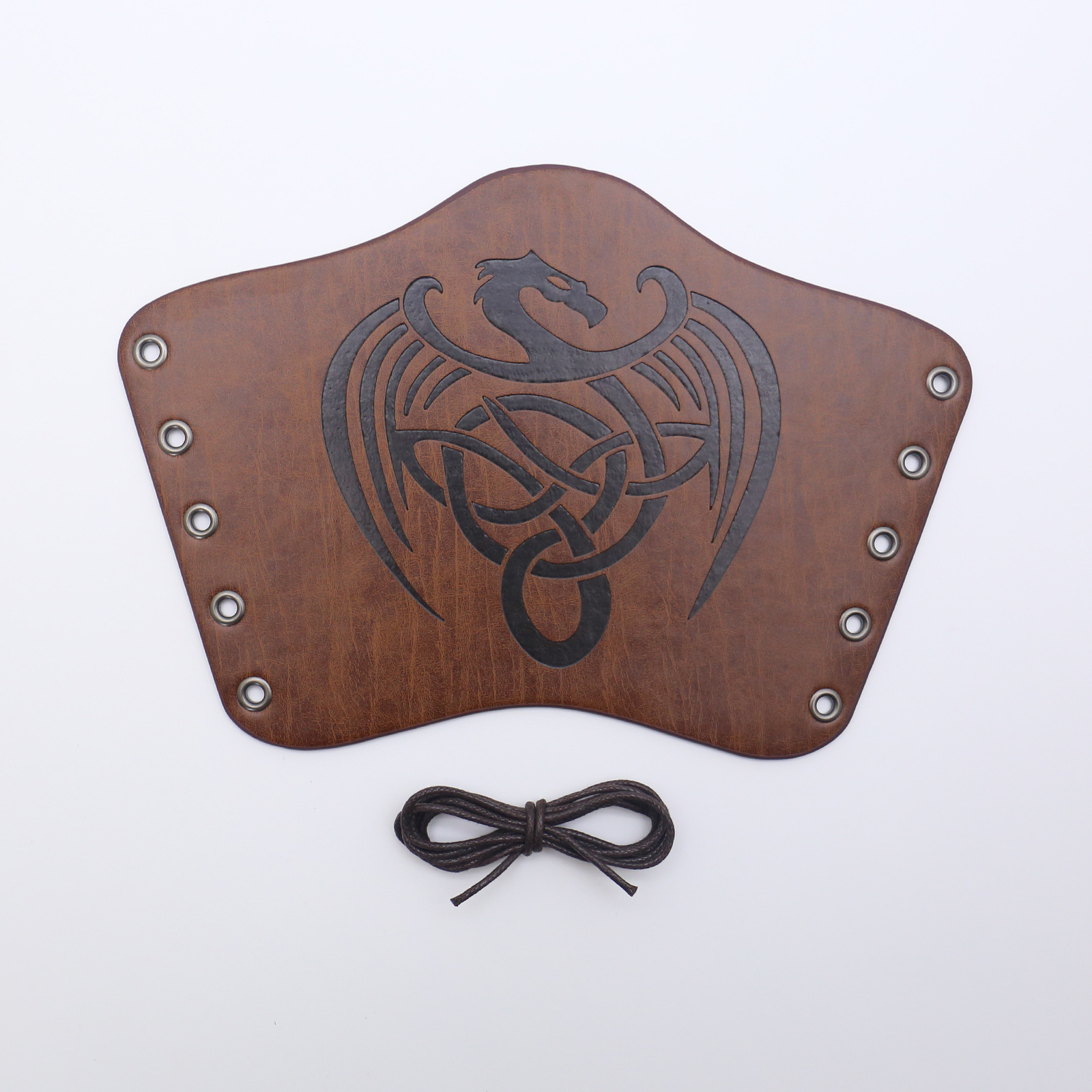 Picture of Cross-border Medieval Men's Leather Bracer Retro Punk Hand Guard Carnival cosplay Costume Accessories Arm Guard