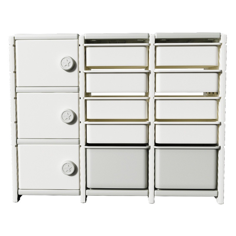 Children's Toy Storage Rack Floor-Standing Multi-Layer Household Baby Toy Storage Toy Rack Simple Classification Filing Box Storage Cabinet