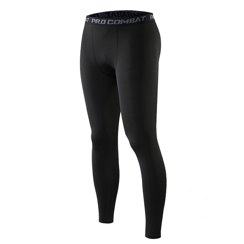 Sports Tight Pants Men's Running Compression Training Fitness Clothes Basketball Breathable Pants High Elastic Quick-dry Base Fitness