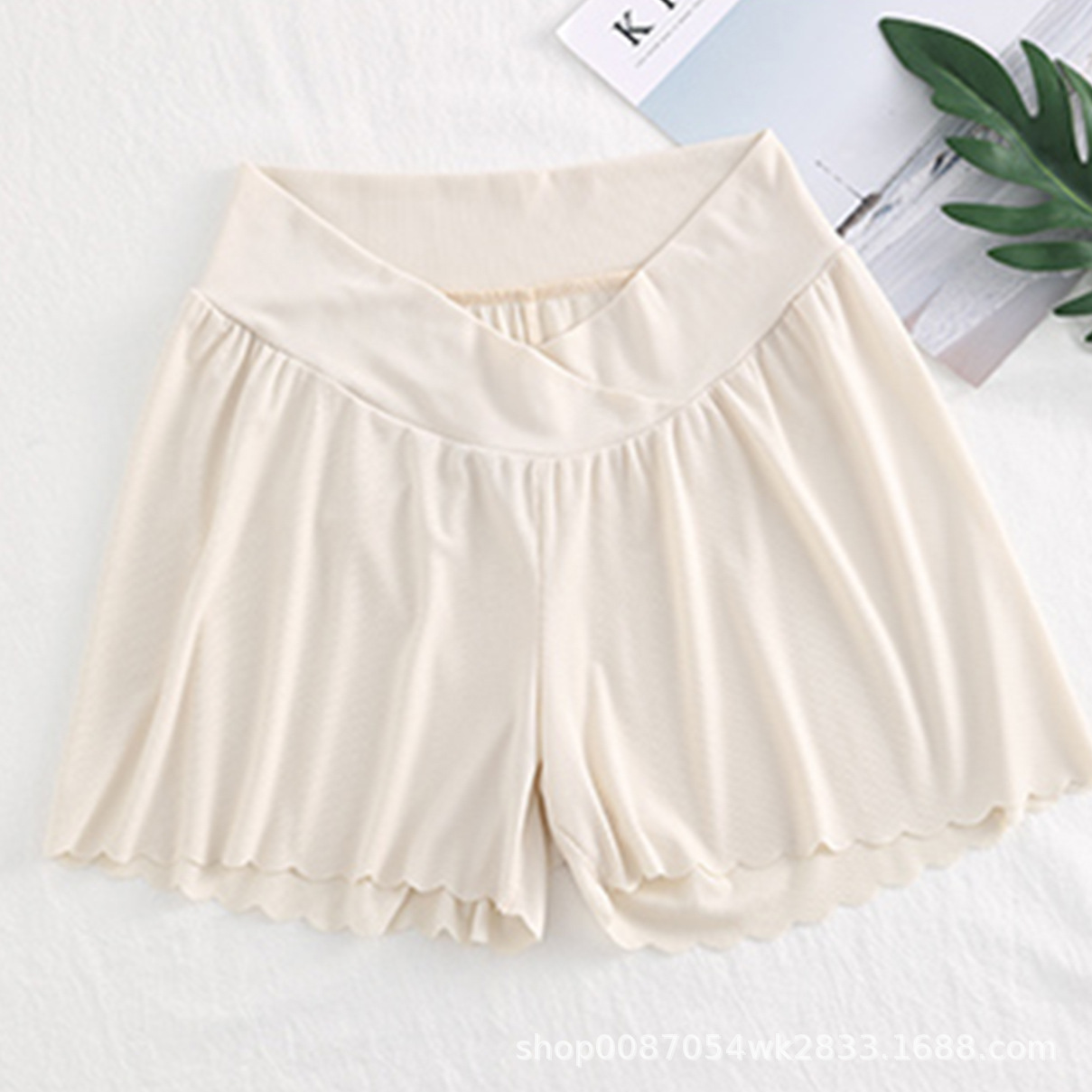 Picture of Maternity Clothing Pregnant Women's Pants Leggings Short Shorts Safety Pants Anti-light Ice Silk Thread Pregnant Women's Pants Summer Women