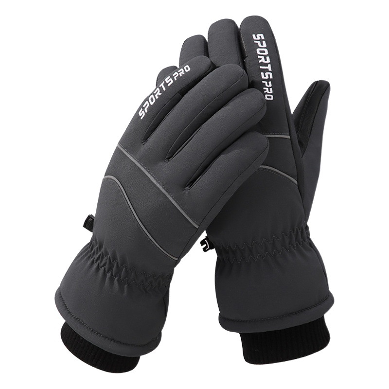 Ski gloves men's cold-proof fleece-lined thickened windproof touch screen mountaineering motorcycle outdoor riding winter warm gloves