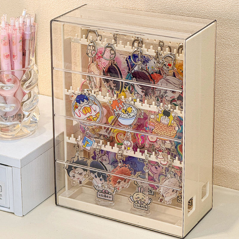 Keychain display rack yummy millet pendant storage rack mobile phone chain animation peripheral small pain box badge display rack