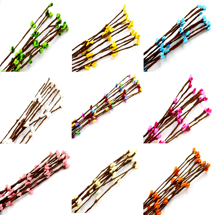 Garland Material 40cm Colorfulful Berry Short Rattan Pudding Bottle Wedding Candy Box Accessories Flower Rattan Source Factory