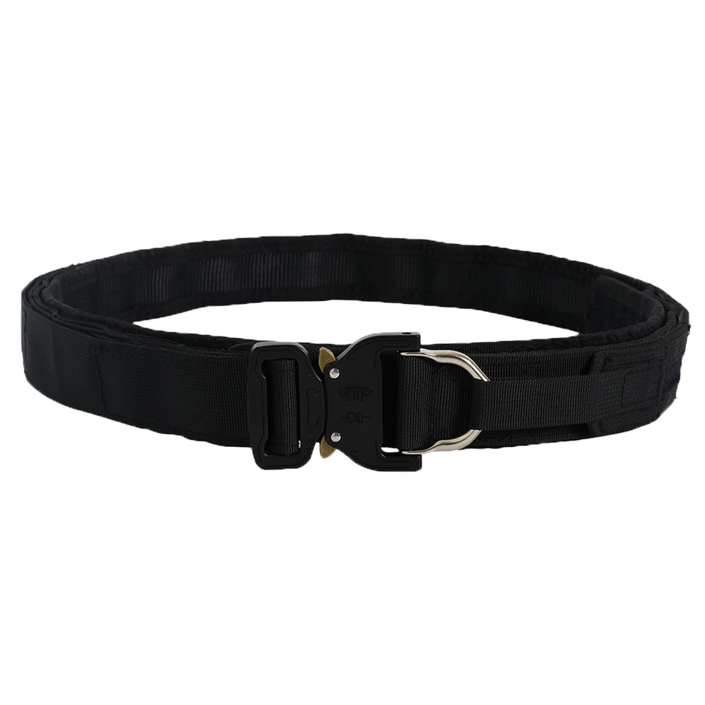 Picture of 3.8cm Double Layer Thickened Tactical Belt Upgraded Cobra Buckle Nylon Belt Military Fan CS Outdoor Belt