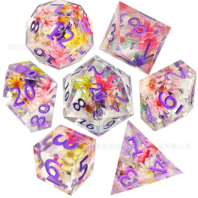 Resin Dice Cthulhu Running Group Dnd Dungeons and Dragons Board Game Trpg Polyhedron D20 Dice Wholesale Set