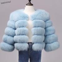 Picture of Fur European and American best selling faux fox fur faux fur coat women's short long sleeve fur faux fur coat
