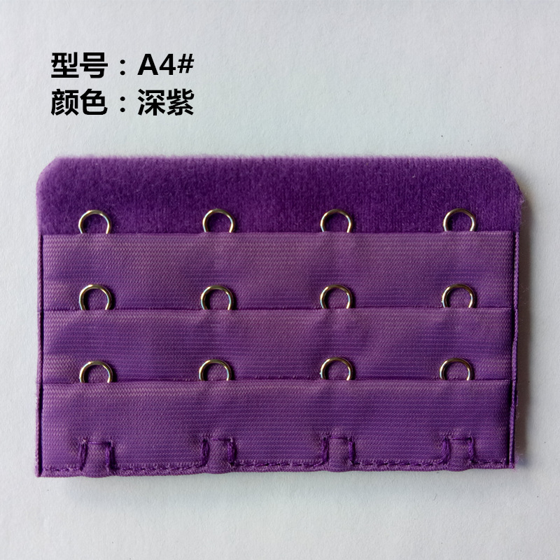 Picture of Three-row four-button stainless steel underwear back buckle three-row four-button Bra extension buckle unpackaged Bra extension buckle