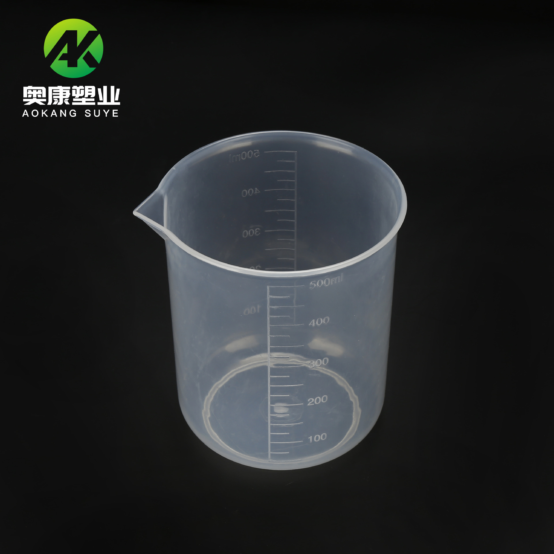 Plastic beaker 500ml measuring cup thickened pp laboratory fishing bait 500ml scale measuring cup measuring device