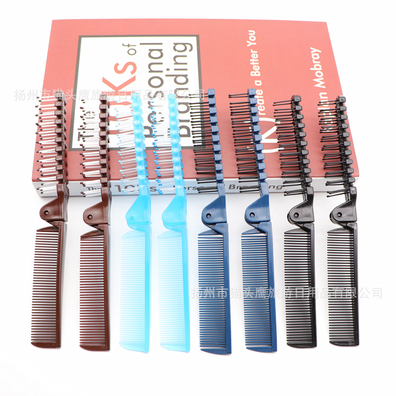 Hotel Disposable Folding Comb Hotel Air Travel Tourism Portable Folding Comb Wheat Straw Folding Comb
