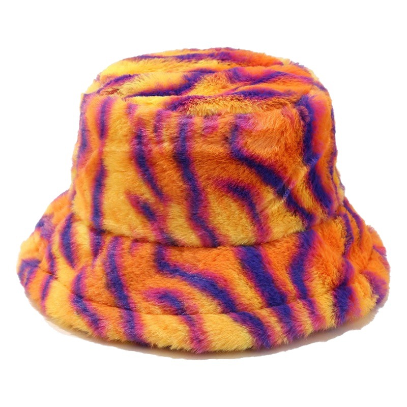 European and American Autumn and Winter New Plush Thickened Warm Fisherman Hat Skin-friendly Soft Foldable Sun Hat Outdoor Basin Hat