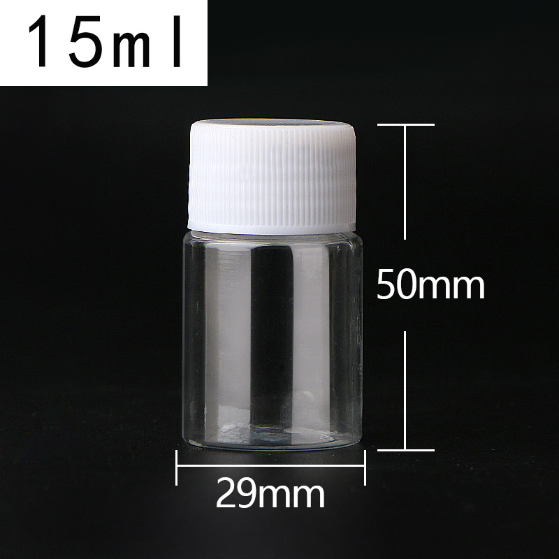 Picture of 30 50 100ml Transparent Plastic Bottle Medicine Bottle Capsule Bottle Pet Sub-Bottle Wide Mouth Bottle Health Care Product Bottle