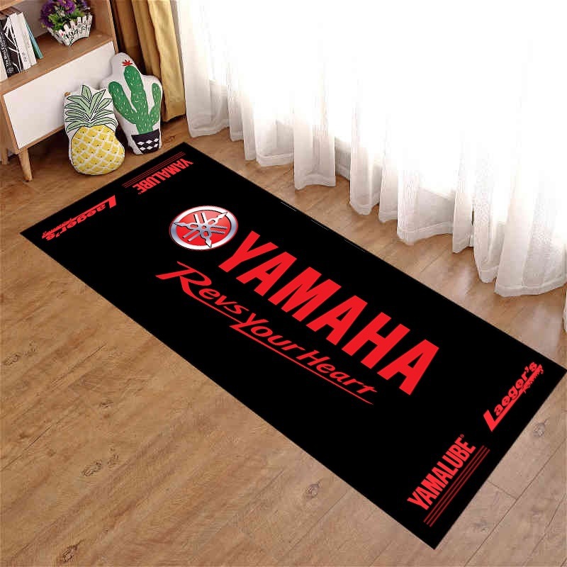 Picture of Motorcycle enthusiast carpet motorcycle display Harley Honda Ducati bedroom bedside blanket cross-border racing floor mat
