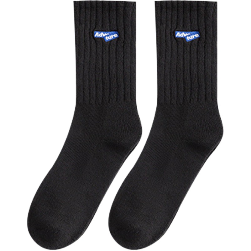 Zhuji men's socks stockings men's autumn and winter deodorant sweat-absorbent sports boys white summer tube socks ins tide