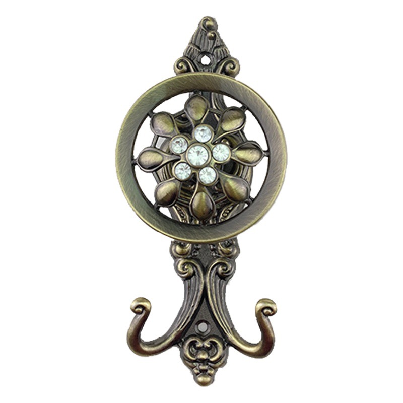 [Clearance] Curtain Hook Wall Hook Wall Hook with Decorative European-style Hanging Ball Strap Crystal Drill Hook