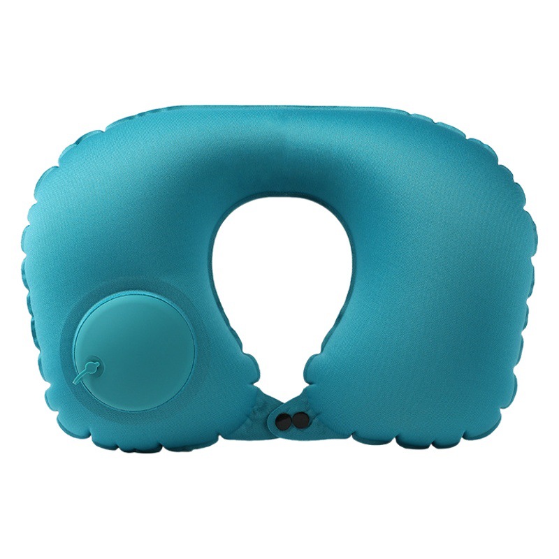 Inflatable U-shaped Pillow Cool Pressing Inflatable Pillow Travel Portable Neck Pillow Travel Sanbao Storage Pillow for Airplane