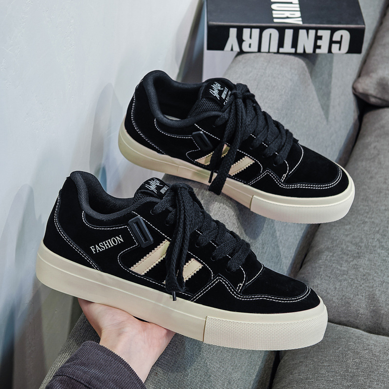 2025 New Small Zhongde Training Bread Shoes Men's All-match Casual Shoes Trendy Sports Student Board Shoes Cross-border
