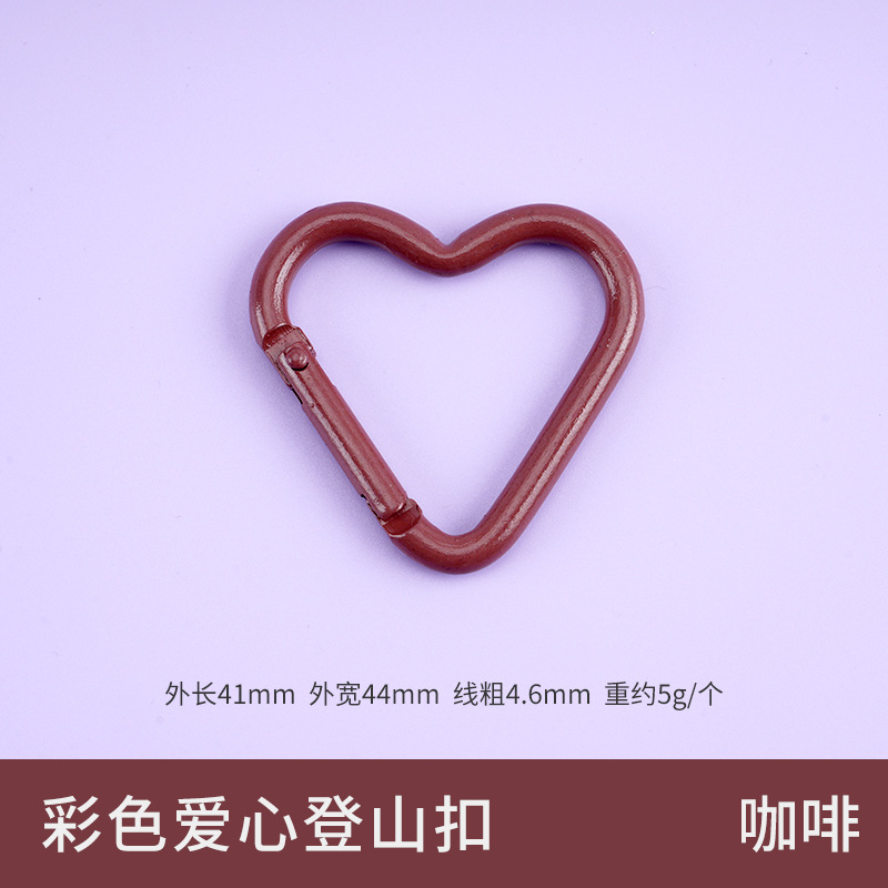 Picture of Factory wholesale color alloy quick-hanging buckle paint macaron yellow keychain gourd-shaped D-shaped carabiner