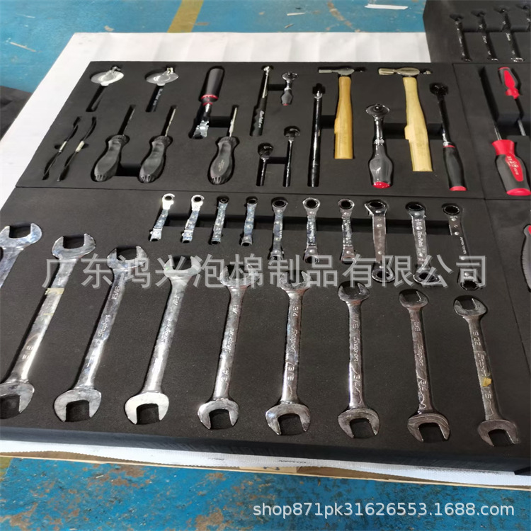 Aluminum alloy toolbox EVA lining cosmetics EVA packaging liner box anti-static lining manufacturers supply