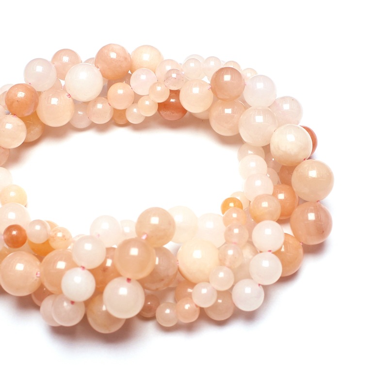 Picture of Natural pink Dongling Dongling Jade round beads loose beads beads semi-finished products wholesale handmade DIY bracelet necklace accessories