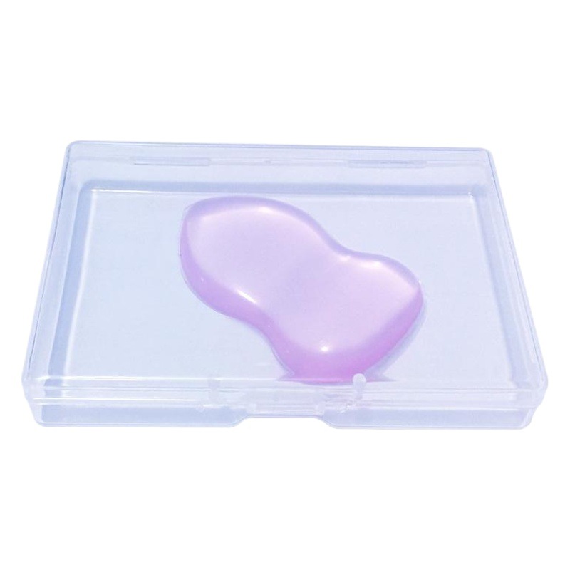Transparent plastic box business card box glutinous rice paper packing box long flat covered storage element accessories parts dustproof manufacturer