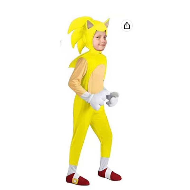 Picture of Halloween Sonic Costume Children's Cosplay Cospla Super Sonic Mouse Costume Hedgehog Sonic Kid Clothes