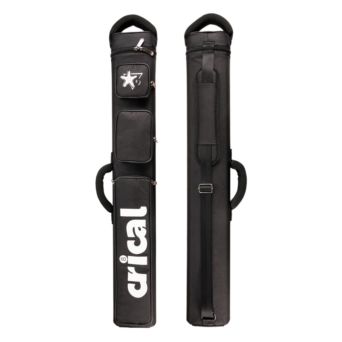 Source Factory Crical Large Capacity 6-Hole Billiard Cue Bag 1/2 Split Billiard Cue Bag Cue Box Barrel Cosmetics Bag