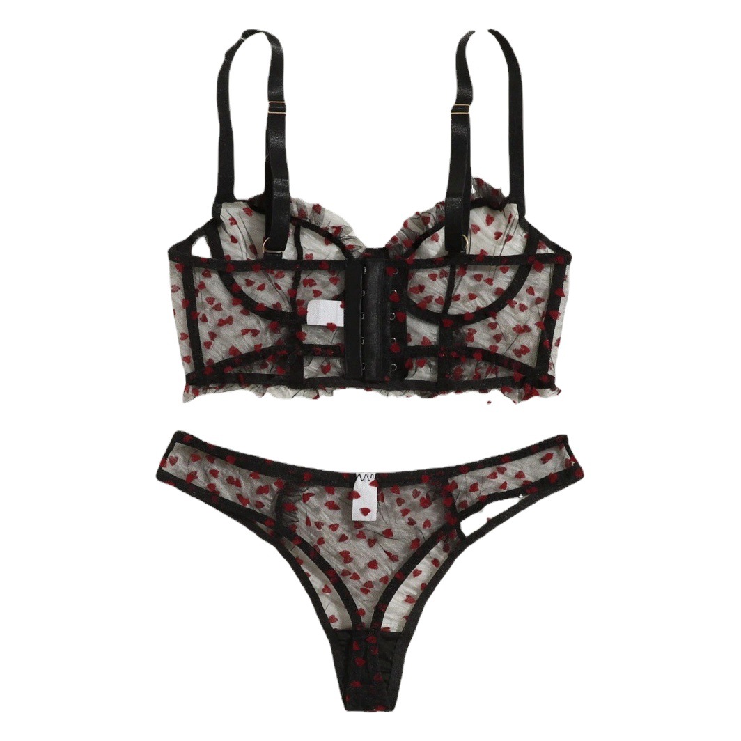 Cross-border supply Europe and the United States foreign trade hot sexy lingerie sexy women's lace split underwear wholesale generation