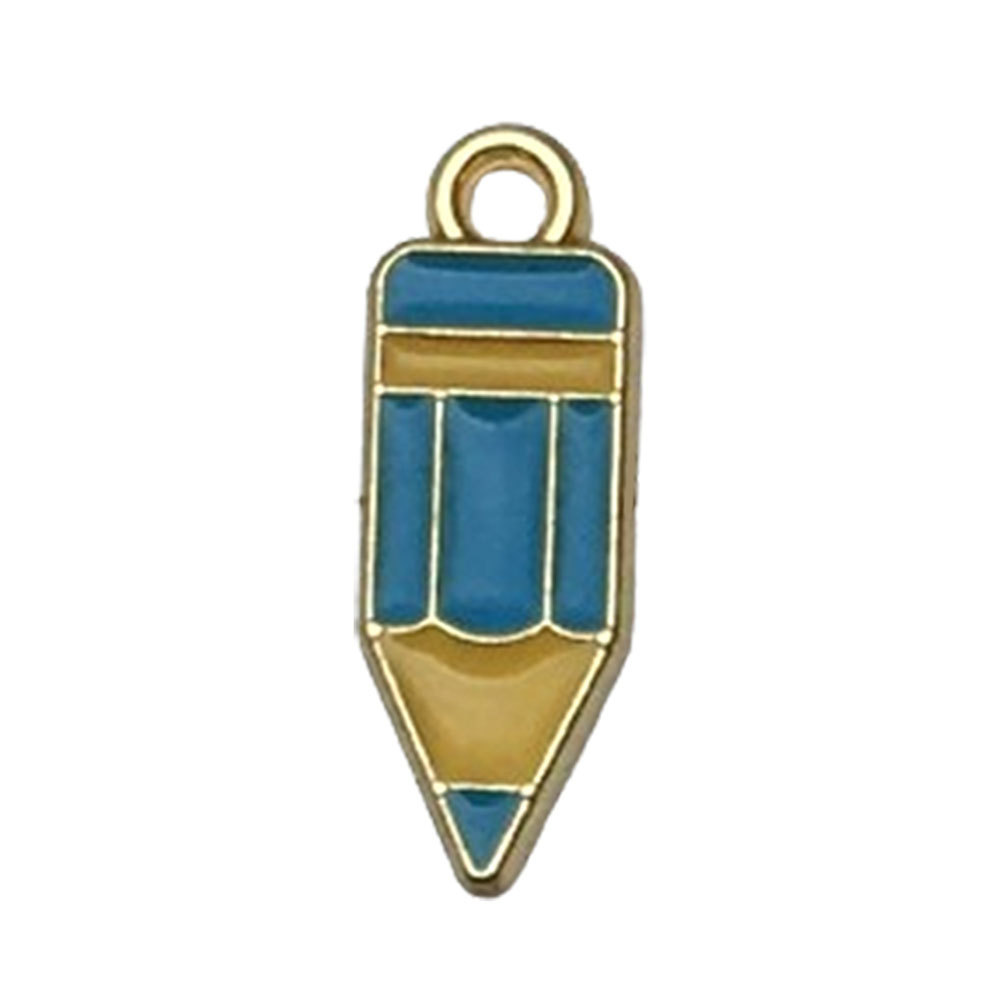 Picture of Cross-border DIY accessories alloy oil drop graduation season examination bachelor cap schoolbag size pen key chain pendant pendant